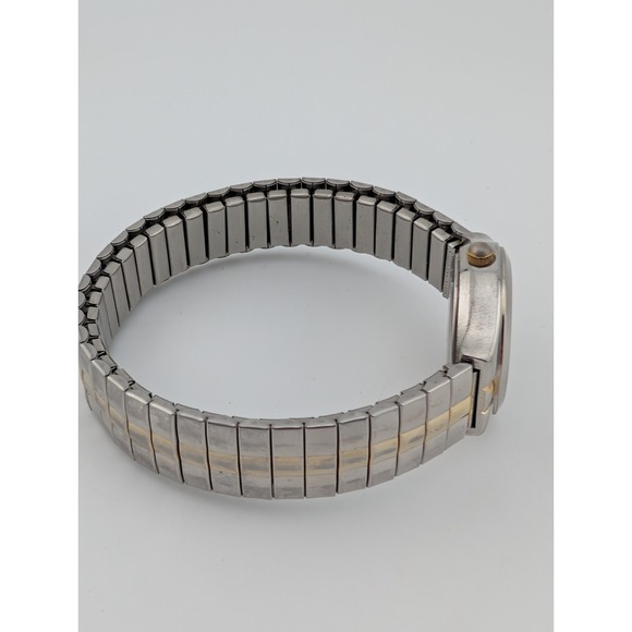 CG Watch Women 25mm Case Two Tone Stretch Band- New Battery - Picture 4 of 7